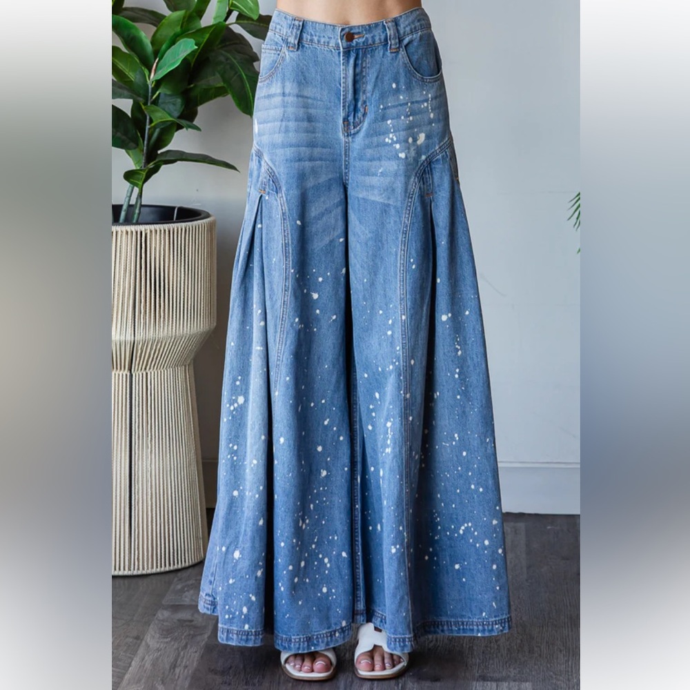30% off 218 1 left OLI & HALI ❤️ WASHED WIDE LEG
DENIM DENIM JEANS - Picture 4 of 5